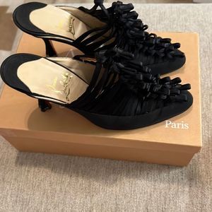 Vintage Christian Louboutin Satin Heels